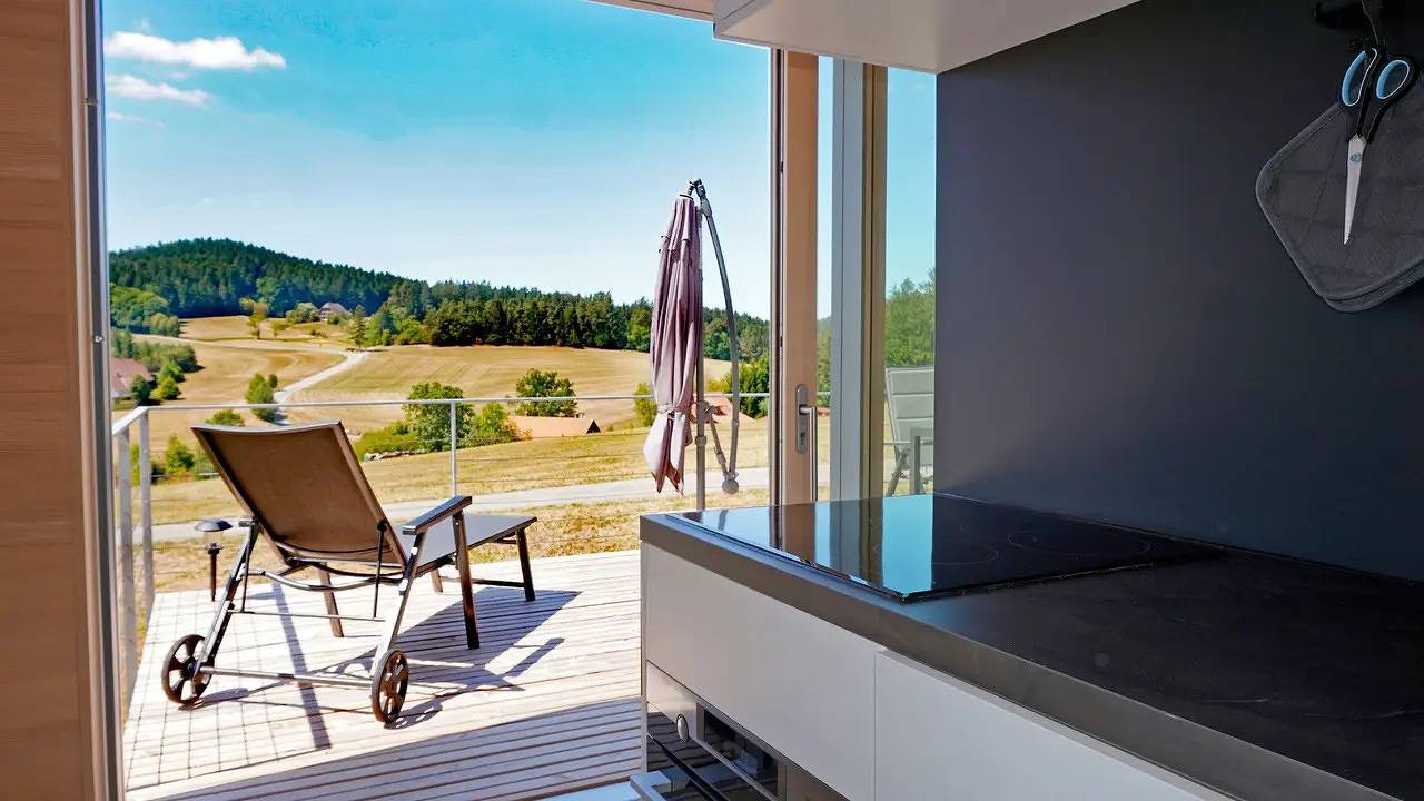Ganze Ferienwohnung, Tiny-Unterkunft für 3 Personen (36 m²) in Langenschiltach in St. Georgen, Mittlerer Schwarzwald