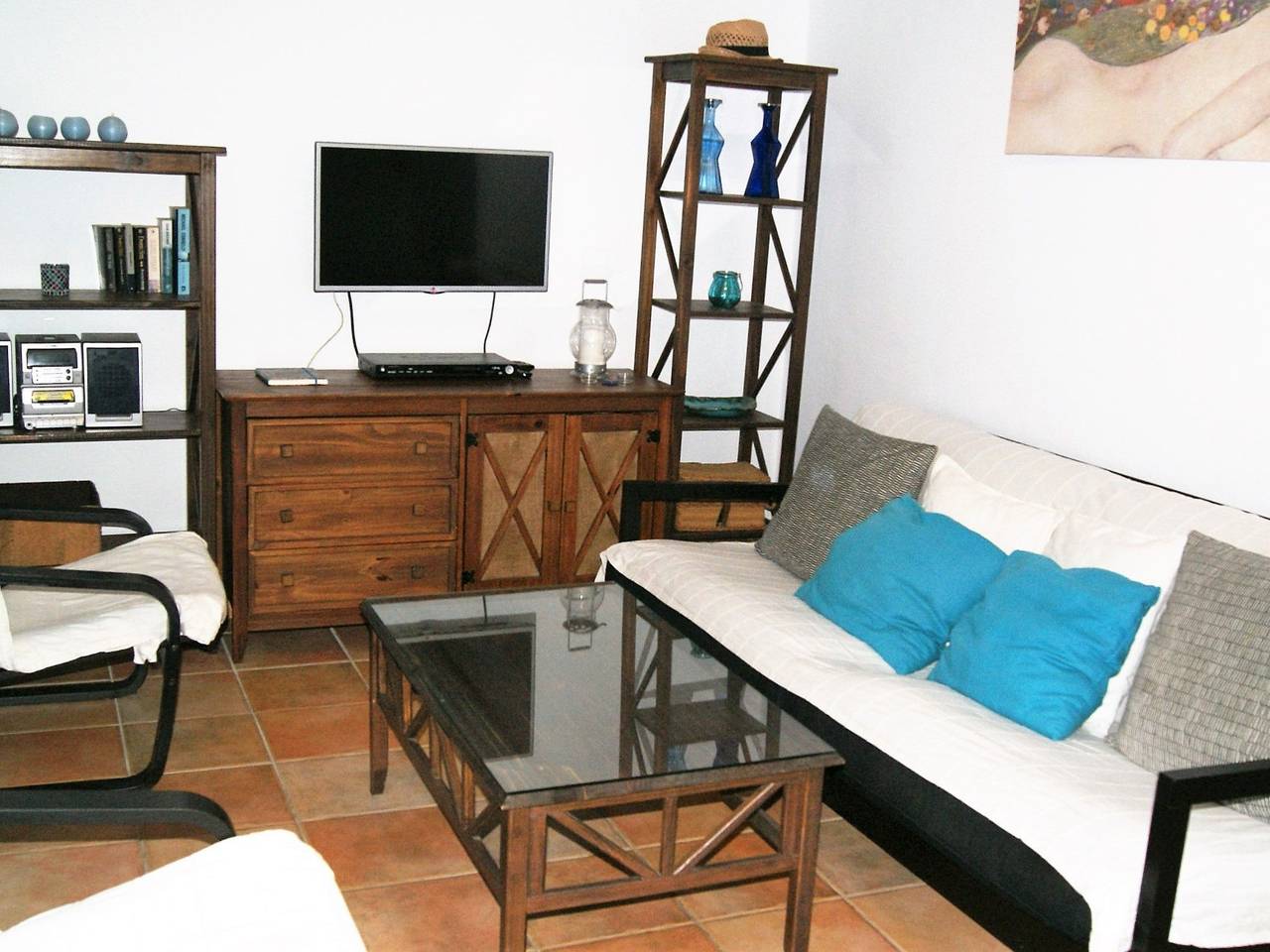 Typisches Haus im Zentrum des Barrio Morisco in Frigiliana Road, Frigiliana