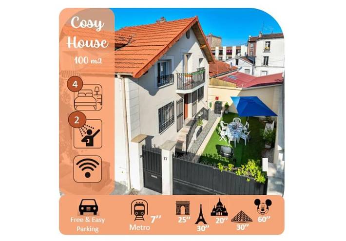 Maison de vacances pour 10 personnes, avec jardin et jacuzzi, adapté aux familles