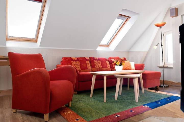 Ferienwohnung für 3 Personen, mit Terrasse und Garten