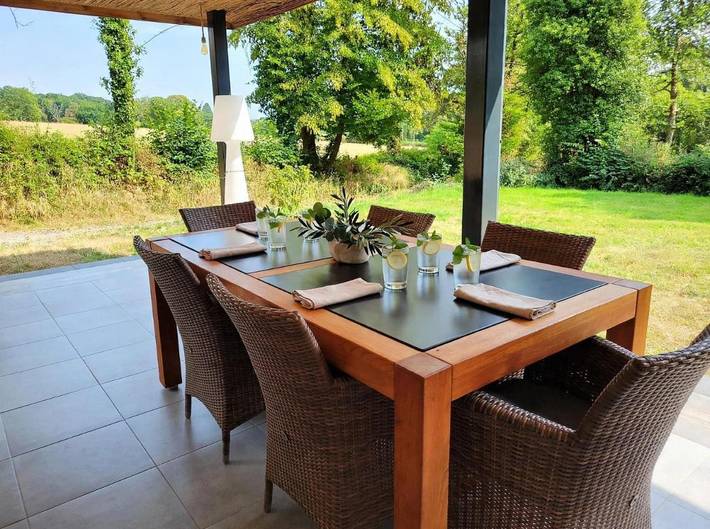 Villa pour 8 personnes, avec Terrasse ainsi que Jardin et Vue à Sprimont