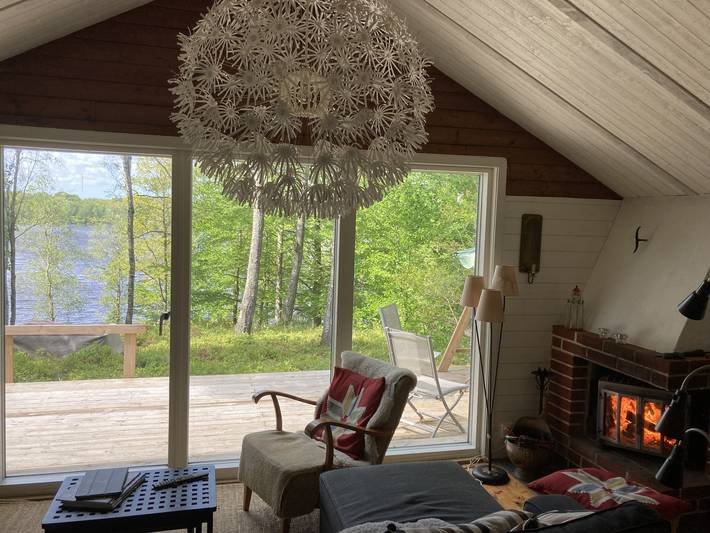 Urlaub an einem Waldsee in Skåne mit Boot in Hässleholm und Umgebung
