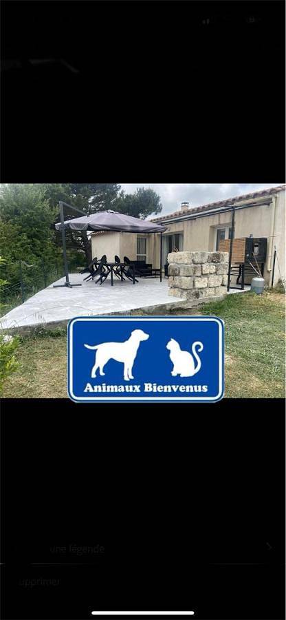 Maison de vacances pour 6 personnes, avec Terrasse et Jardin ainsi que Piscine et Vue
