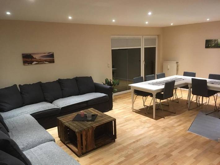 Ferienwohnung für 19 Personen, mit Garten und Ausblick