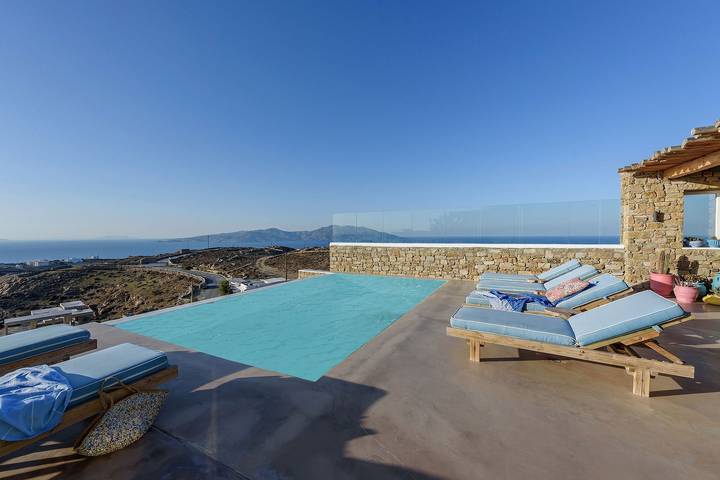 Villa mit pool für 6 Personen, mit Balkon und Seeblick sowie Garten auf Mykonos - 2