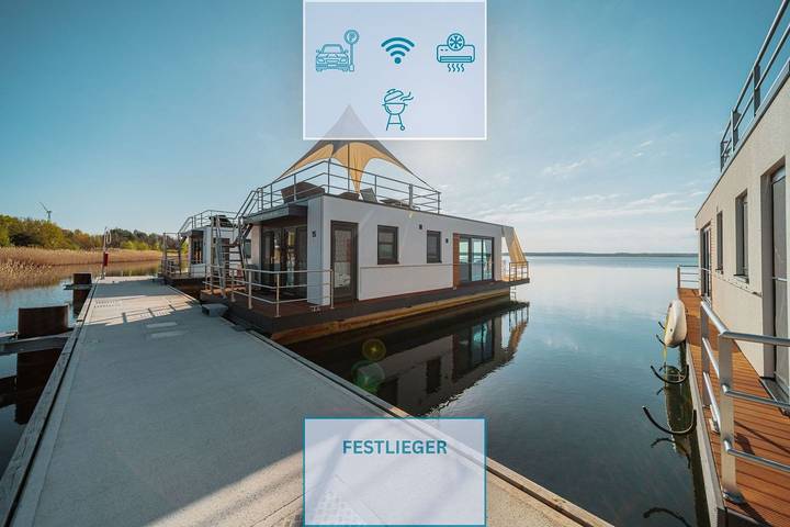 Ferienhaus für 4 Personen, mit Seeblick und Terrasse sowie Ausblick in Vetschau
