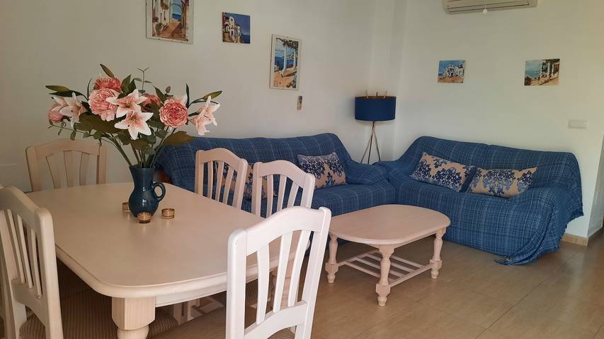 Location de vacances pour 6 personnes, avec piscine ainsi que vue sur l’océan et terrasse, animaux acceptés à San Juan de los Terreros - 2