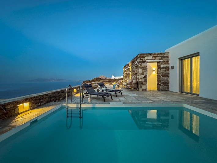 Location de vacances pour 4 personnes, avec Jardin et Piscine dans Folégandros - 3