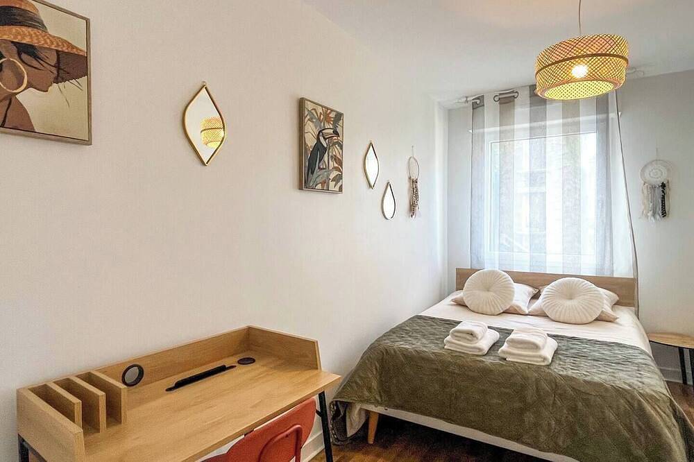 Appartement entier, T2 cosy avec parking gratuit & transports au pied in Équeurdreville-Hainneville, Cherbourg-en-Cotentin