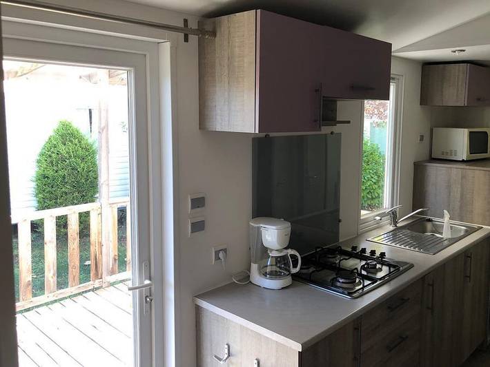 Camping Au Tylo Soleil - Mobilheim 4 personen - Mobil Home 35 Privilege Super Mercure 27m² - 2 Zimmer in Dauphin, Regionaler Naturpark Luberon