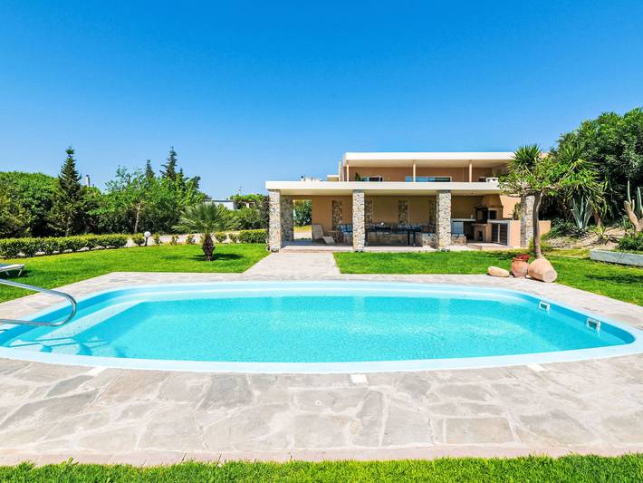Ferienhaus für 9 Personen, mit Balkon und Terrasse sowie Garten und Pool in Afantou - 2