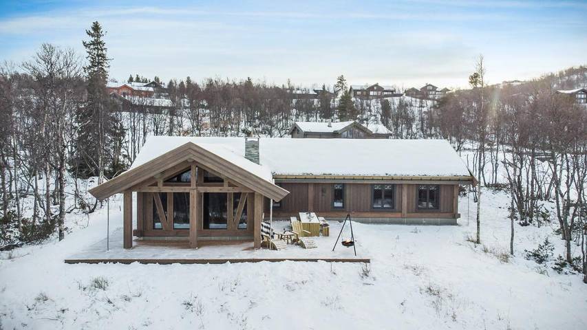 Ferienhaus für 12 Personen, mit Balkon und Terrasse sowie Garten und Sauna in Geilo