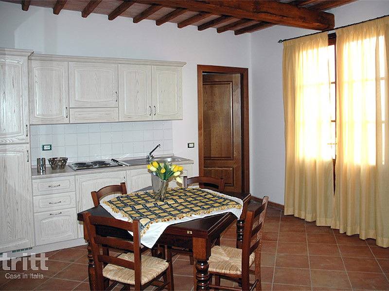 Tritt — Panoramisch gelegen 4 persoons appartement in Toscane op 30 min van het strand in Montecatini Val di Cecina, Etruskische kust