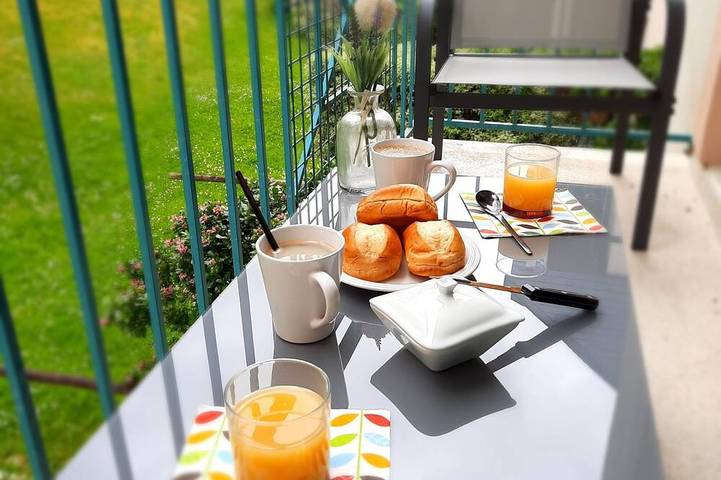 Appartement de vacances pour 4 personnes, avec balcon à Quimper