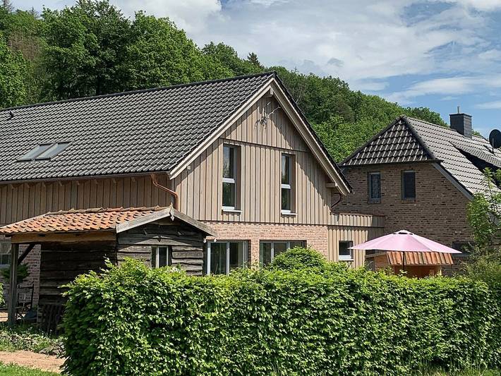 Ferienwohnung für 3 Personen, mit Terrasse und Garten