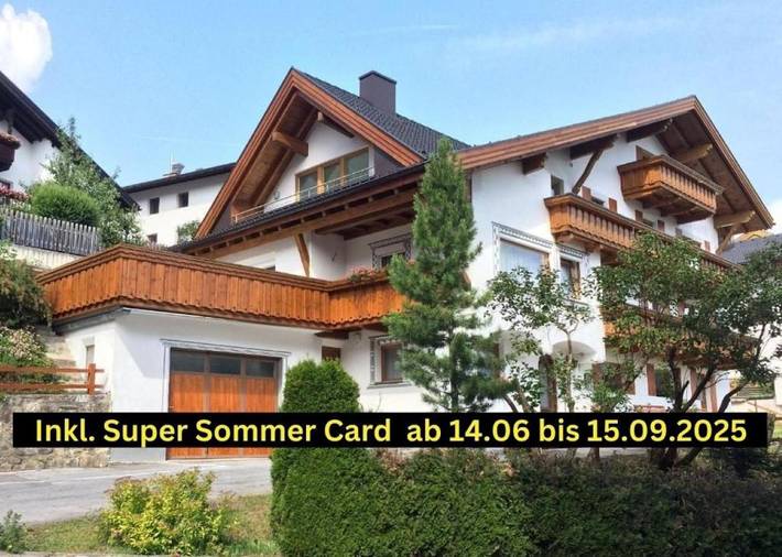 Gästehaus für 20 Personen, mit Balkon und Terrasse sowie Garten und Ausblick in Serfaus-Fiss-Ladis