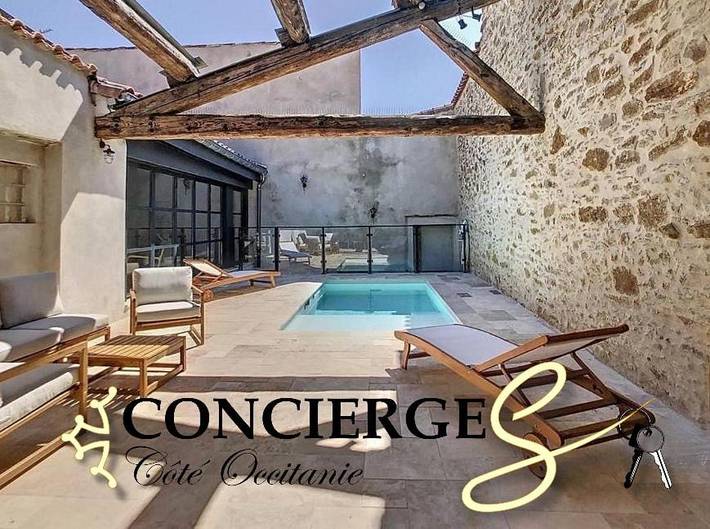 Location de vacances pour 6 personnes, avec terrasse et piscine, adapté aux familles à Azille - 2