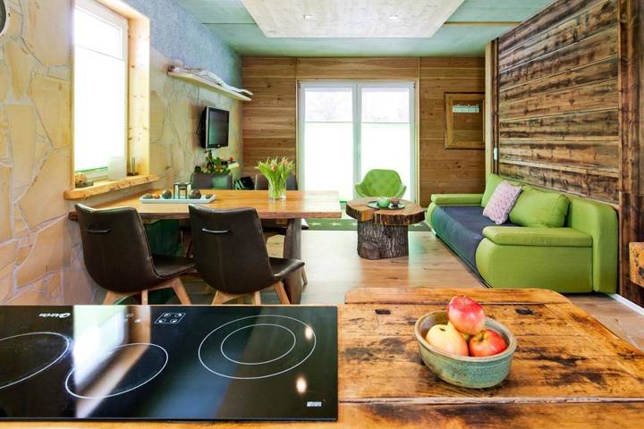 Ferienwohnung für 4 Personen, mit Terrasse und Garten sowie Ausblick in Oybin