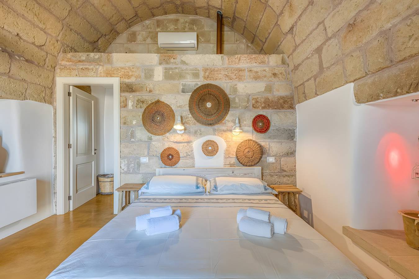 Villa „Camera 3“ mit Meerblick, privatem Pool und Wlan in Salve, Golf von Tarent