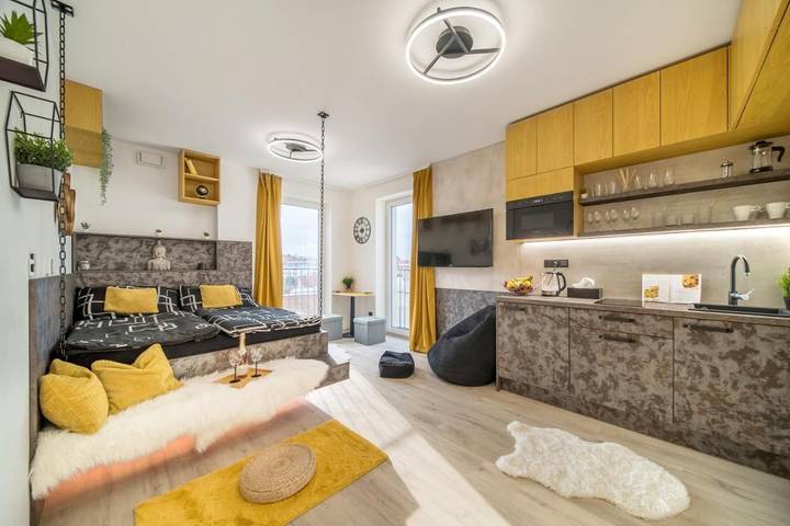 Apartament wakacyjny dla 2 osób, z Taras i Widok w Brno