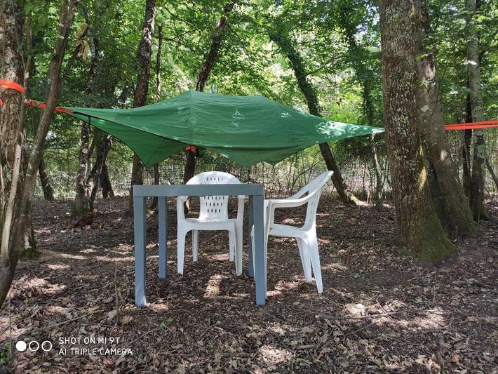 Tente pour 2 personnes, avec Terrasse et Jardin ainsi que Piscine et Vue
