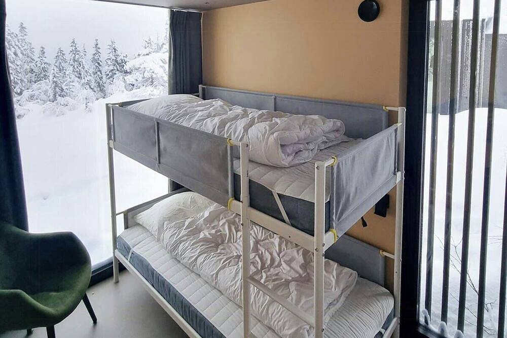 Moderne Hütte auf Blefjell in Flesberg