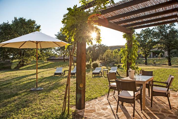 Ferienhaus für 4 Personen, mit Balkon und Terrasse sowie Garten und Ausblick in der Toskana - 3