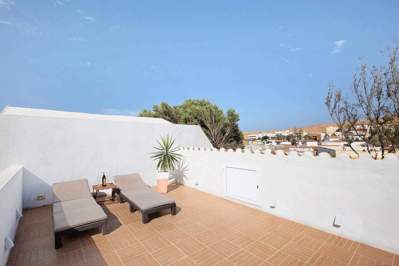 Ferienhaus "Las Raíces" mit Bergblick, 2 privaten Terrassen und Wlan in Pájara, Fuerteventura