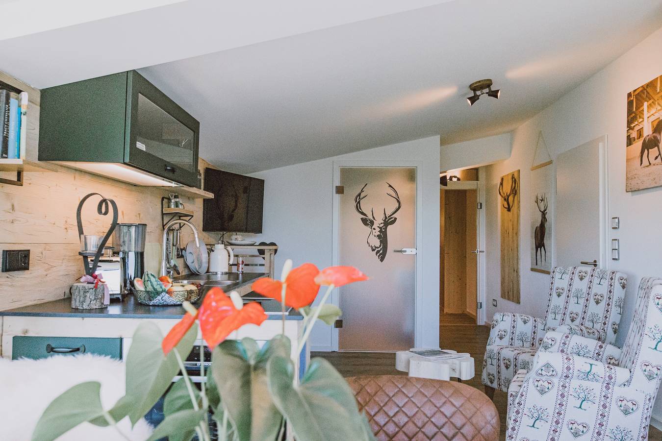 Appartement entier, Appartement 'Deer' avec jardin commun, Wi-Fi et climatisation in Germaringen, Souabe (Bavière)