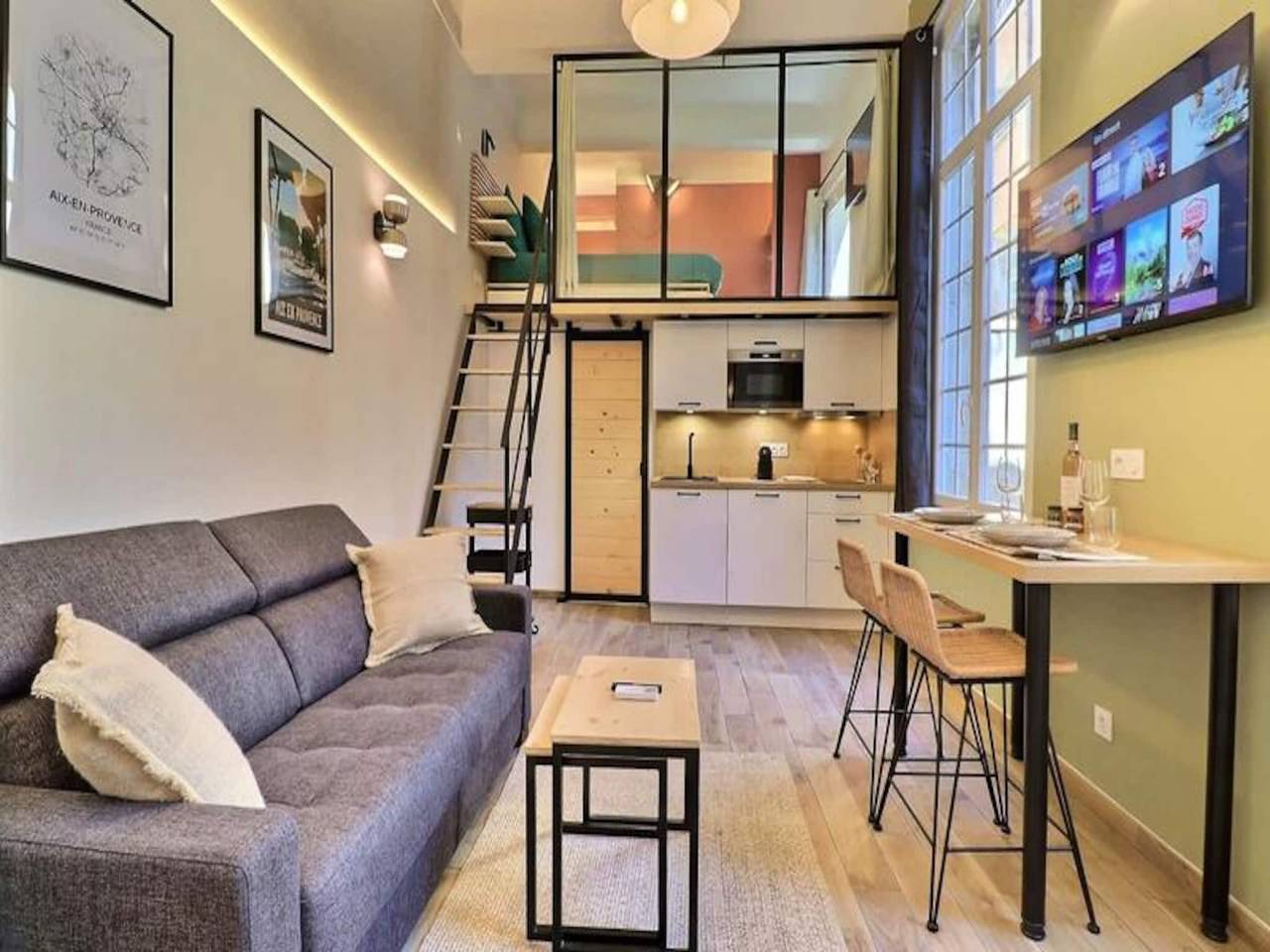 Appartement De Vacances pour 2 Personnes dans Aix-en-Provence, Région d'Aix-en-Provence