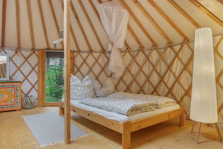 Gemütliche 28 m²-Jurte mit Sternenblick, Grillstelle und separatem Bad in Wald (Baden-Württemberg), Region Bodensee-Oberschwaben