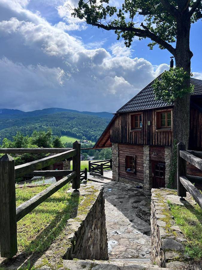 Ferienhaus für 4 Personen, mit Ausblick und Garten, kinderfreundlich im Böhmerwald