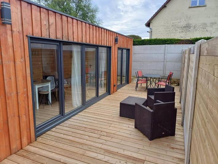 Gîte pour 4 personnes, avec Terrasse à Biville-sur-Mer