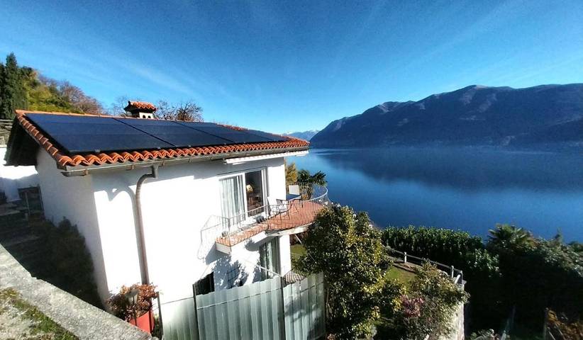 Ferienhaus für 6 Personen, mit Garten und Seeblick sowie Ausblick