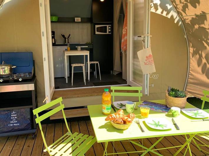 Camping L'Air Marin - Bungalow 4 personnes - Coco Sweet - 1/2 chambres - Dimanche - Non climatisé in Vias Plage, Vias