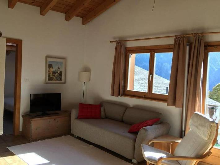 Ferienwohnung für 4 Personen, mit Balkon in Alvaneu