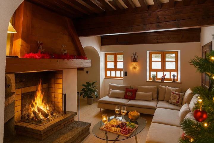 Maison de vacances pour 12 personnes, avec Terrasse ainsi que Jardin et Vue