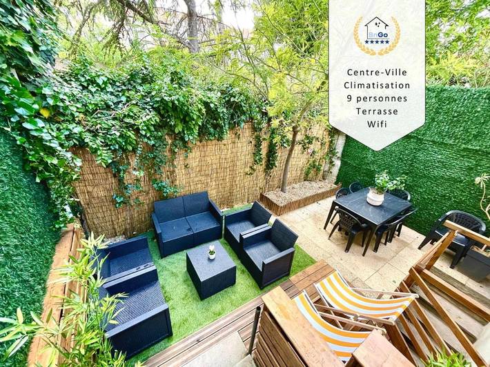 Maison de vacances pour 9 personnes, avec jardin et vue