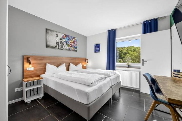 Ferienwohnung für 2 Personen, mit Garten, kinderfreundlich am Bostalsee
