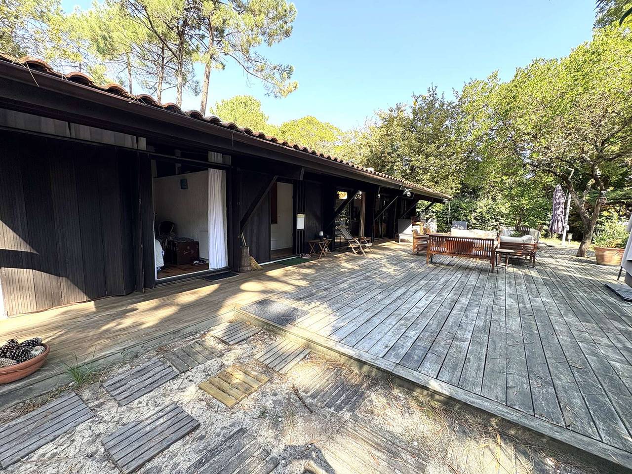 Helles und ruhiges Reihenhaus im Herzen von Petit-Piquey mit großem Garten und allen Annehmlichkeiten in Petit Piquey, Lège-Cap-Ferret