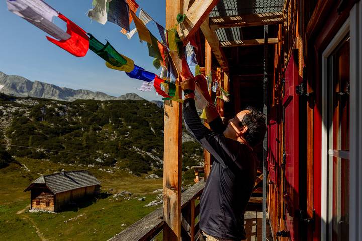 Hütte, mit Balkon und Terrasse sowie Garten und Sauna in Oberösterreich