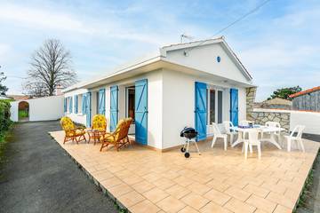 Location de vacances pour 6 personnes, avec terrasse à Saint-Hilaire-de-Riez