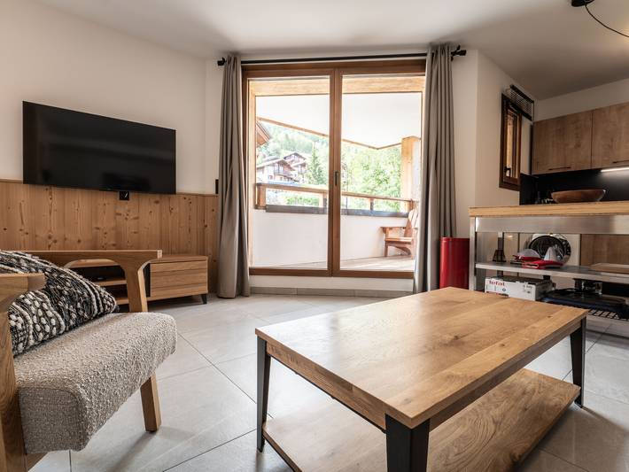 Ganze Wohnung, Gemütliche 2-Zimmer-Wohnung in Plagne Montalbert, nahe Pisten und Geschäften, mit Garage und Wlan in La Plagne, Aime-la-Plagne