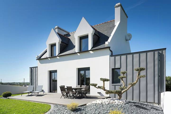 Ferienhaus für 6 Personen, mit Balkon und Garten