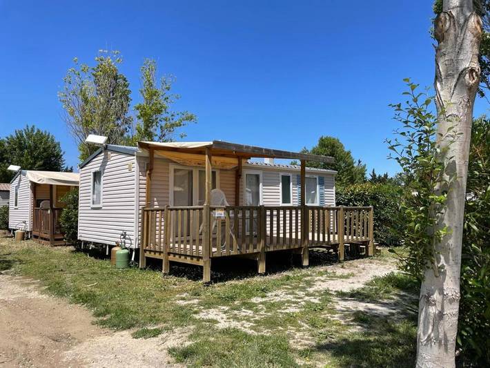 Camping pour 6 personnes, avec terrasse et vue à Sigean - 4