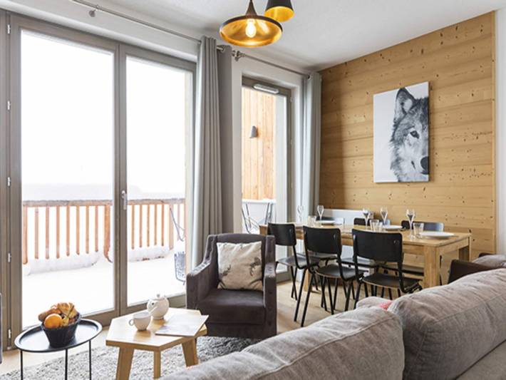 Location de vacances pour 6 personnes, avec balcon/terrasse et sauna, animaux acceptés dans La Rosière
