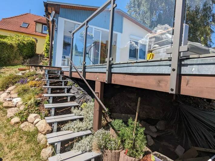 Ferienhaus für 2 Personen, mit Balkon und Seeblick sowie Garten auf Rügen - 3