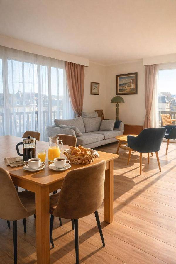 Gîte pour 4 personnes, avec vue et balcon dans Office De Tourisme De Blonville Benerville Tourgeville