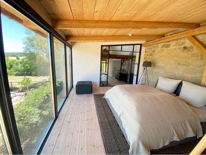 Ferienwohnung für 4 Personen, mit Terrasse und Ausblick in Geiselwind