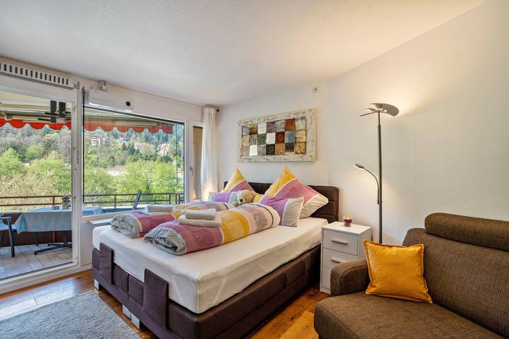 Studio für 3 Personen, mit Balkon und Garten